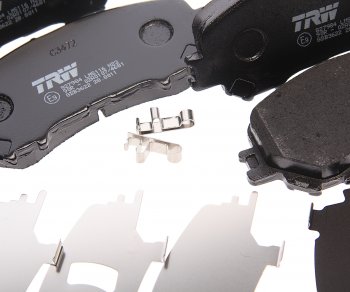 4 189 р. Колодки тормозные передние (4шт.) TRW Nissan Qashqai 2 J11 дорестайлинг (2013-2019)  с доставкой в г. Кемерово. Увеличить фотографию 2