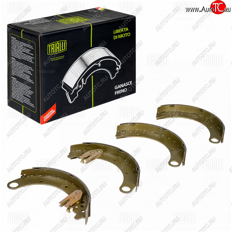 3 499 р. Колодки тормозные УАЗ-3163 Патриот (14-) НО задние клееные (4шт.) TRIALLI TRIALLI gf240  с доставкой в г. Кемерово