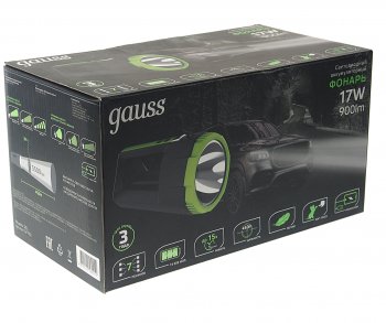 2 599 р. Фонарь-прожектор аккумуляторный GAUSS GAUSS gf702  с доставкой в г. Кемерово. Увеличить фотографию 4