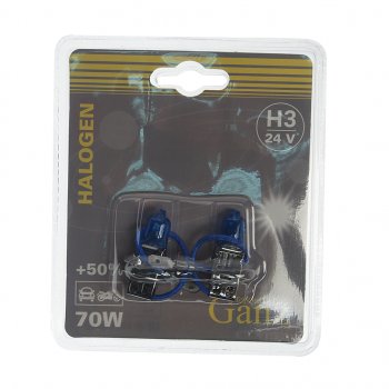 389 р. Лампа 24V H3 70W PK22s +50% блистер (2шт.) GANZ GANZ gip06052  с доставкой в г. Кемерово. Увеличить фотографию 1