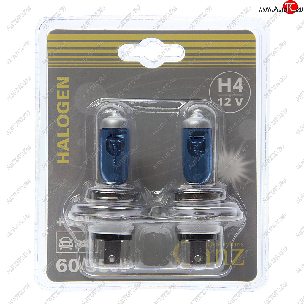 589 р. Лампа 12V H4 6055W P43t +50% блистер (2шт.) GANZ GANZ gip06053  с доставкой в г. Кемерово