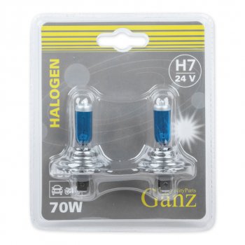 519 р. Лампа 24V H7 70W PX26d +50% блистер (2шт.) GANZ GANZ gip06058  с доставкой в г. Кемерово. Увеличить фотографию 2