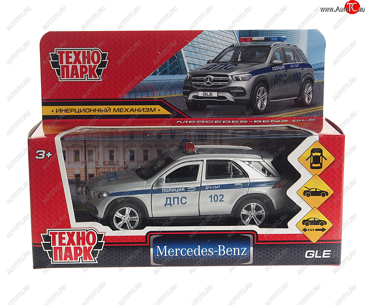 799 р. Модель автомобиля MERCEDES GLE металлическая ТЕХНОПАРК ТЕХНОПАРК gle-12tax-bk  с доставкой в г. Кемерово