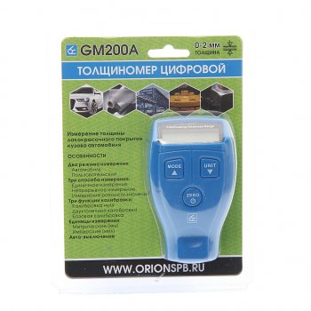 4 199 р. Толщиномер цифровой 0х2мм ОРИОН ОРИОН gm200a(9202)  с доставкой в г. Кемерово. Увеличить фотографию 1