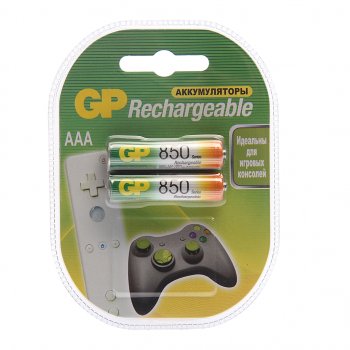 329 р. Батарейка AAA HR03 1.2V аккумулятор Ni-MH 850mAh блистер (цена за 1шт.) GP GP gp-85aaаkc  с доставкой в г. Кемерово. Увеличить фотографию 1