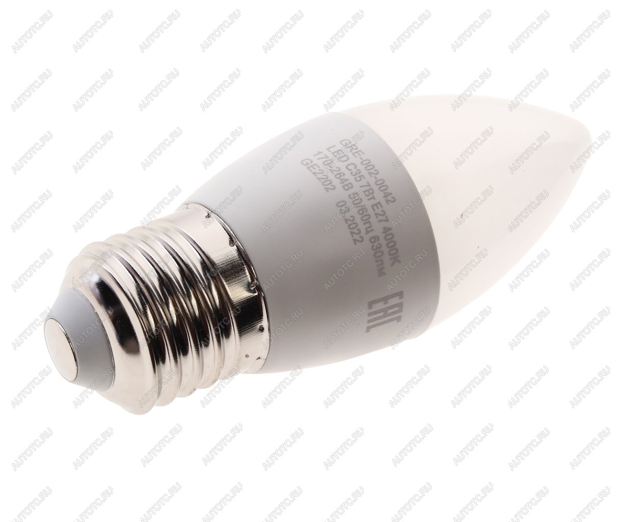102 р. Лампа светодиодная E27 C35 7W (60W) 220V теплый GRISARD ELECTRIC GRISARD ELECTRIC gre-002-0042  с доставкой в г. Кемерово