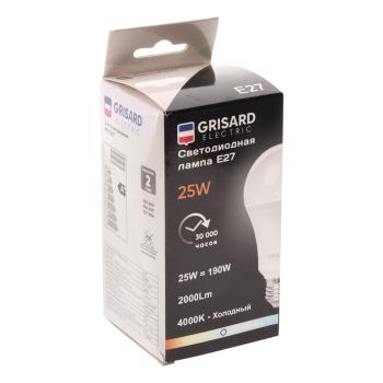 178 р. Лампа светодиодная E27 A70 25W (190W) 220V теплый GRISARD ELECTRIC GRISARD ELECTRIC gre-002-0101  с доставкой в г. Кемерово. Увеличить фотографию 3