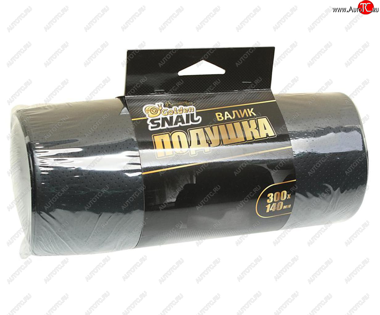 419 р. Подушка-валик автомобильная черная 30х14см GOLDEN SNAIL GOLDEN SNAIL gs 0411  с доставкой в г. Кемерово
