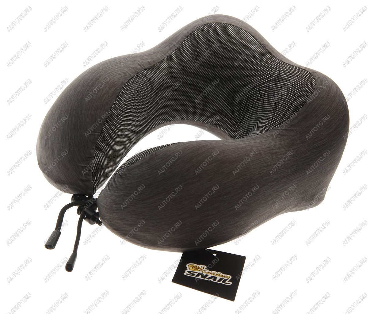 1 089 р. Подушка-воротник автомобильная с эффектом памяти серая GOLDEN SNAIL GOLDEN SNAIL gs 0458 серая  с доставкой в г. Кемерово