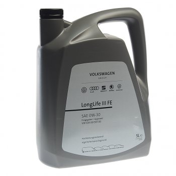 7 399 р. Масло моторное VAG 0W30 синт.5л LONG LIFE 3 (504.00507.00) (ЗАМЕНА НА GS55545M4EUR) OE VAG gs55545m4  с доставкой в г. Кемерово. Увеличить фотографию 1