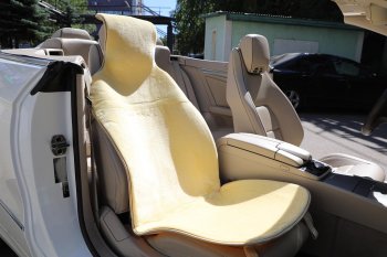 1 589 р. Накидка на сиденье мех искусственный бежевая 1шт. GOLDEN SNAIL GOLDEN SNAIL gs 9017  с доставкой в г. Кемерово. Увеличить фотографию 2