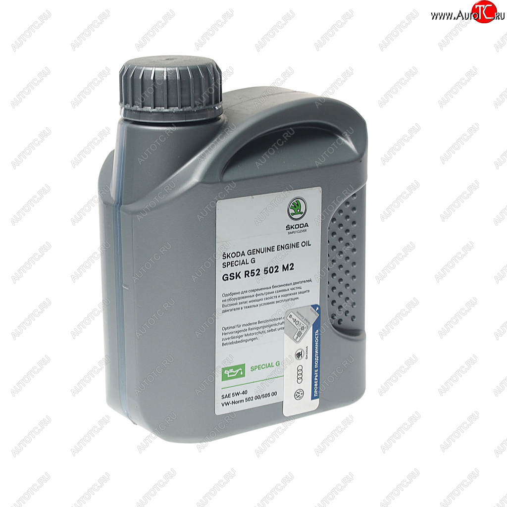2 069 р. Масло моторное VAG 5W40 синт.1л SPECIAL G бензиновый двигатель (502.00505.00) OE VAG gskr52502m2  с доставкой в г. Кемерово