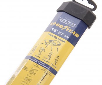 859 р. Щетка стеклоочистителя 450мм бескаркасная Multiclip Frameless GOODYEAR GOODYEAR gy000418  с доставкой в г. Кемерово. Увеличить фотографию 4