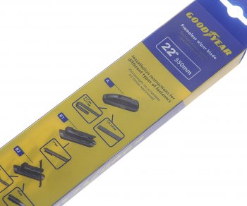 1 039 р. Щетка стеклоочистителя 550мм бескаркасная (8 адаптеров) Premium GOODYEAR GOODYEAR gy000442  с доставкой в г. Кемерово. Увеличить фотографию 2