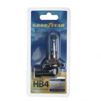 499 р. Лампа 12V HB4 51W P22d блистер (1шт.) GOODYEAR GOODYEAR gy010041  с доставкой в г. Кемерово. Увеличить фотографию 1