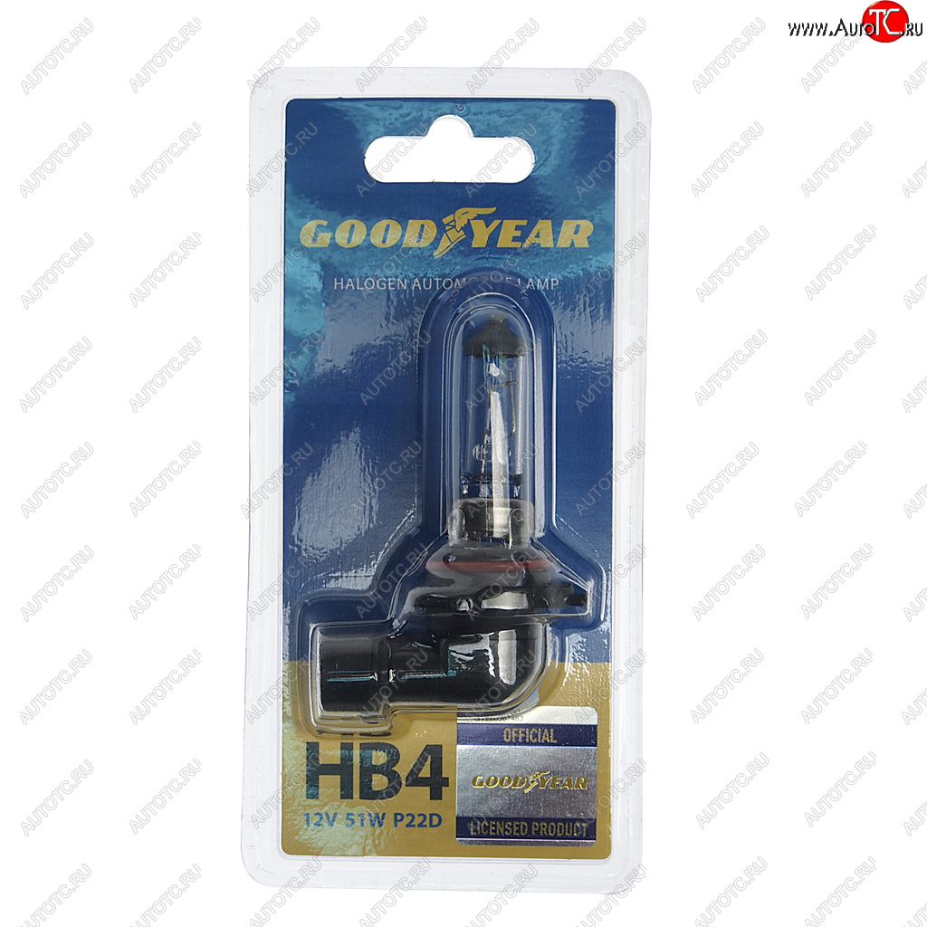 499 р. Лампа 12V HB4 51W P22d блистер (1шт.) GOODYEAR GOODYEAR gy010041  с доставкой в г. Кемерово