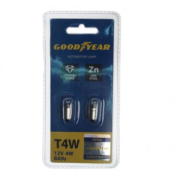 88 р. Лампа 12V T4W BA9s блистер (2шт.) GOODYEAR GOODYEAR gy012203  с доставкой в г. Кемерово. Увеличить фотографию 1