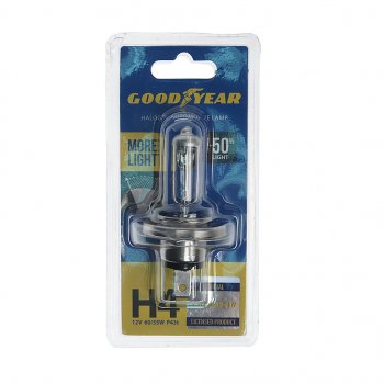 549 р. Лампа 12V H4 6055W P43t блистер (1шт.) More Light GOODYEAR GOODYEAR gy014125  с доставкой в г. Кемерово. Увеличить фотографию 1