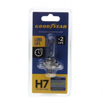469 р. Лампа 12V H7 55W PX26d блистер (1шт.) Long Life GOODYEAR GOODYEAR gy017123  с доставкой в г. Кемерово. Увеличить фотографию 1