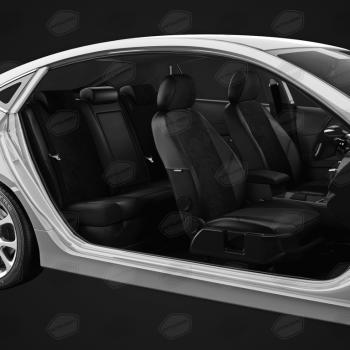 6 899 р. Авточехлы ГАЗель Next (1 низкий, 2 высоких) экокожа-алькантара черные комплект AVTOLIDER AVTOLIDER gz30-0103-ec14  с доставкой в г. Кемерово. Увеличить фотографию 5