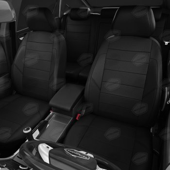 6 499 р. Авточехлы ГАЗель Next (3 высоких) экокожа черные комплект AVTOLIDER AVTOLIDER gz30-0104-ec01  с доставкой в г. Кемерово. Увеличить фотографию 2