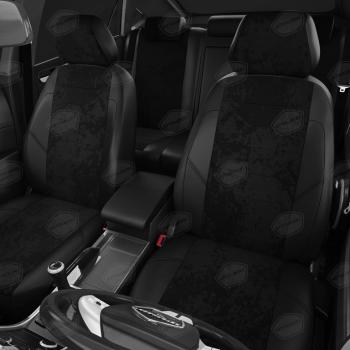 6 899 р. Авточехлы ГАЗель Next (3 высоких) экокожа-алькантара черные комплект AVTOLIDER AVTOLIDER gz30-0104-ec14  с доставкой в г. Кемерово. Увеличить фотографию 2