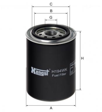 959 р. Фильтр топливный THERMOKING HENGST HENGST h194wk  с доставкой в г. Кемерово. Увеличить фотографию 1