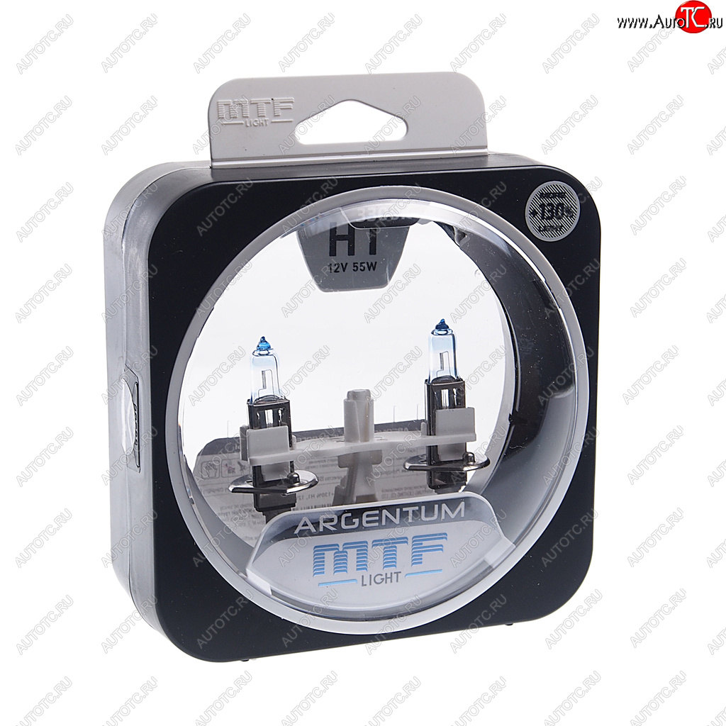 1 549 р. Лампа 12V H1 55W P14.5s +130% бокс (2шт.) Argentum MTF MTF h3a1201  с доставкой в г. Кемерово