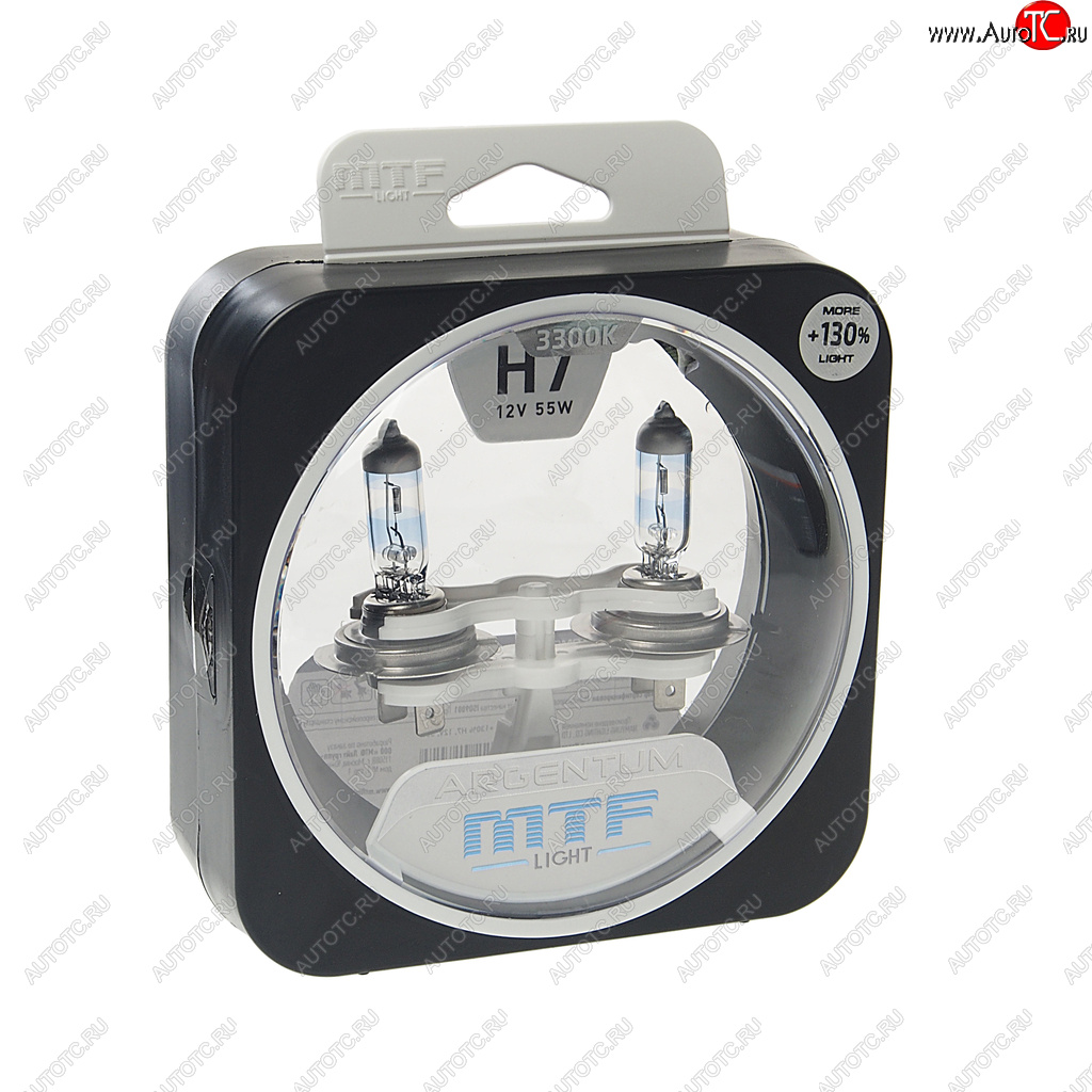 2 089 р. Лампа 12V H7 55W PX26d +130% бокс (2шт.) Argentum MTF MTF h3a1207  с доставкой в г. Кемерово