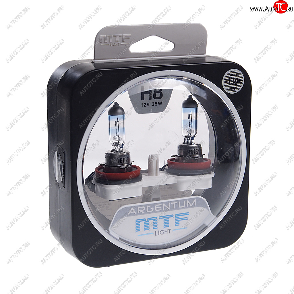 2 299 р. Лампа 12V H8 35W PGJ19-1 +130% бокс (2шт.) Argentum MTF MTF h3a1208  с доставкой в г. Кемерово