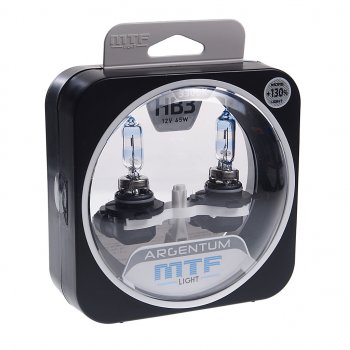 2 149 р. Лампа 12V HB3 65W P20d +130% бокс (2шт.) Argentum MTF MTF h3a12b3  с доставкой в г. Кемерово. Увеличить фотографию 1