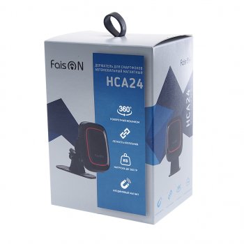 519 р. Держатель телефона универсальный магнитный FAISON FAISON hca24 black  с доставкой в г. Кемерово. Увеличить фотографию 3
