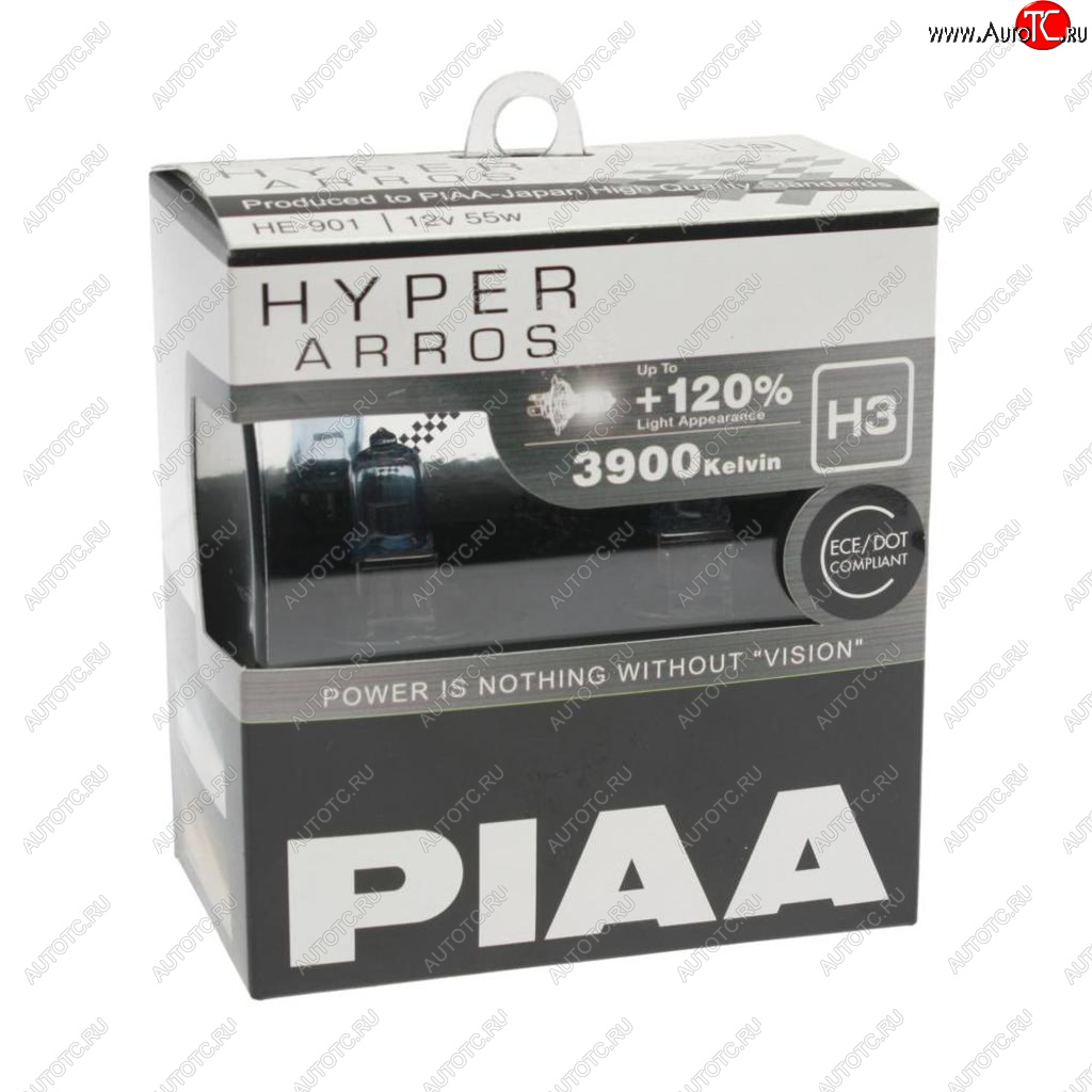 2 399 р. Лампа 12V H3 55W +120% бокс (2шт.) Hyper Arros PIAA PIAA (Пиаа) he-901-h3  с доставкой в г. Кемерово