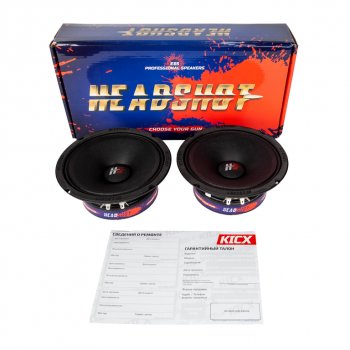 4 749 р. Колонки среднечастоные 6 (16см) 150Вт KICX KICX headshot e65  с доставкой в г. Кемерово. Увеличить фотографию 5