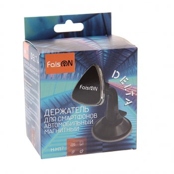 489 р. Держатель телефона универсальный магнитный FAISON FAISON h-h17 black FAISON h-h17 black  с доставкой в г. Кемерово. Увеличить фотографию 3