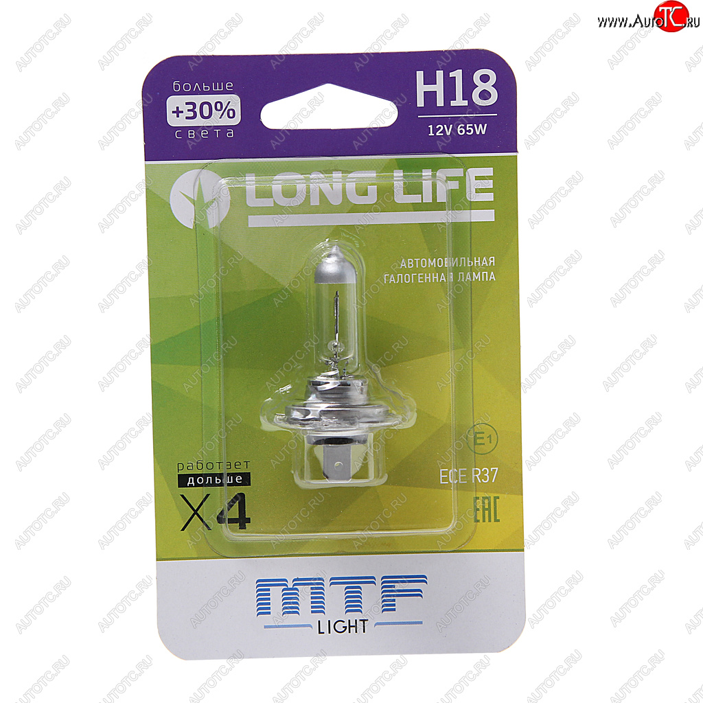779 р. Лампа 12V H18 65W PY26d-1 +30% блистер (1шт.) Long Life MTF MTF hll1218b  с доставкой в г. Кемерово