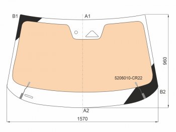 21 449 р. Стекло лобовое (Обогрев полный Камера Датчик дождя Молдинг) Changan UNI-K 20- FUYAO 5206010-CR22  с доставкой в г. Кемерово. Увеличить фотографию 1