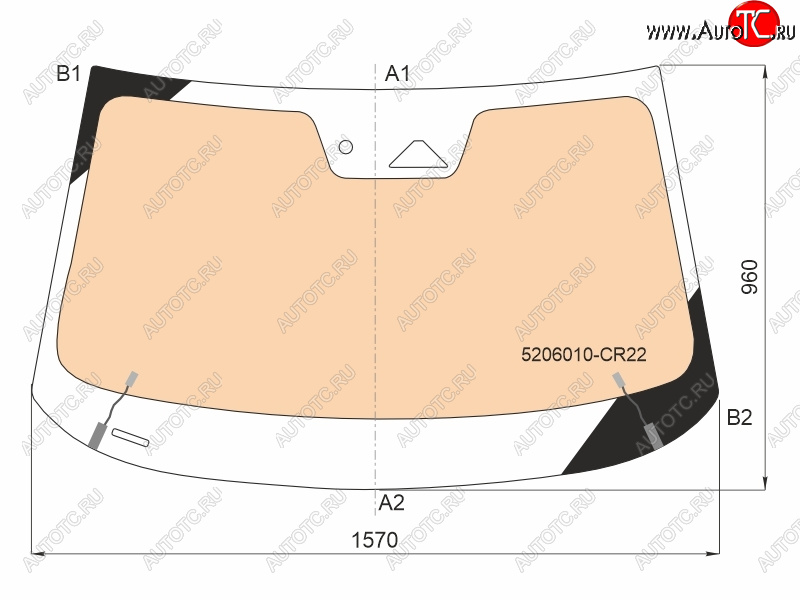 21 449 р. Стекло лобовое (Обогрев полный Камера Датчик дождя Молдинг) Changan UNI-K 20- FUYAO 5206010-CR22  с доставкой в г. Кемерово
