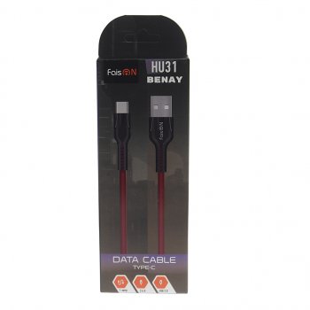 235 р. Кабель USB Type C 1м FAISON FAISON hu31 benay red  с доставкой в г. Кемерово. Увеличить фотографию 2