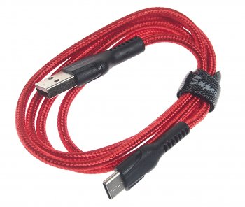 235 р. Кабель USB Type C 1м FAISON FAISON hu31 benay red  с доставкой в г. Кемерово. Увеличить фотографию 1