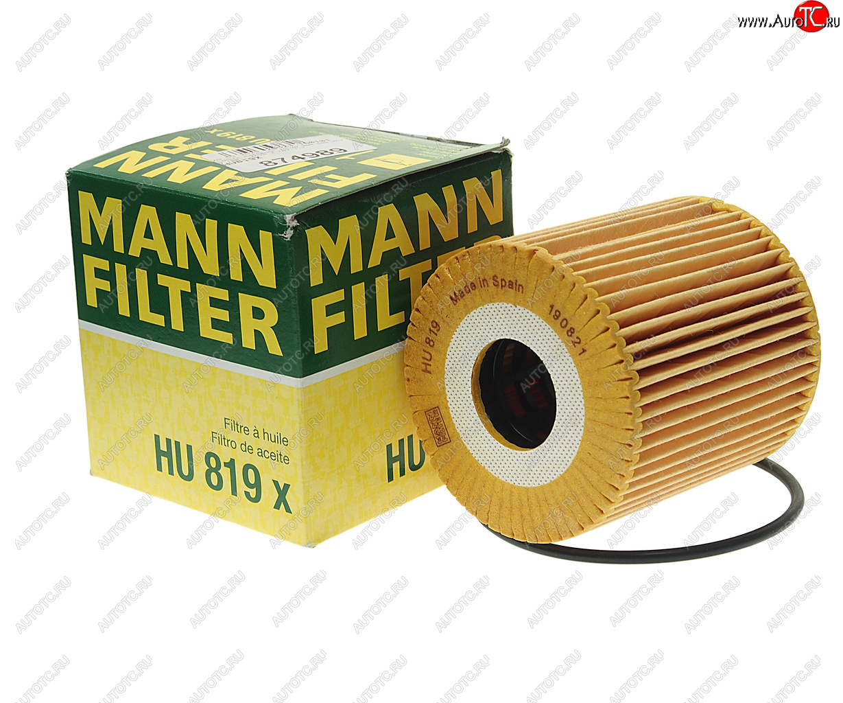 619 р. Фильтр масляный VOLVO S60,S80,XC70 (00-),XC70 2 (07-),V70 2 (00-) MANN MANN hu819x  с доставкой в г. Кемерово