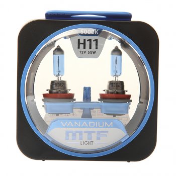 2 069 р. Лампа 12V H11 55W PGJ19-2 бокс (2шт.) Vanadium MTF MTF hvn1211  с доставкой в г. Кемерово. Увеличить фотографию 1