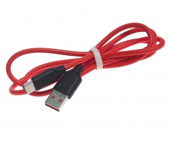 216 р. Кабель USB Type C 1м FAISON FAISON hx39 mild redblack  с доставкой в г. Кемерово. Увеличить фотографию 1