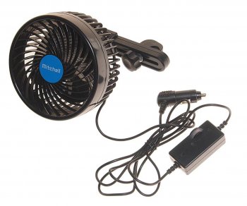 1 589 р. Вентилятор в салон 12V на кронштейне синий MITCHELL MITCHELL hx-t203e dc12v blue  с доставкой в г. Кемерово. Увеличить фотографию 1