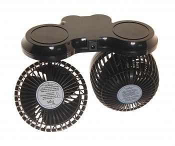 1 269 р. Вентилятор в салон 12V двойной на платформе синий MITCHELL MITCHELL hx-t307e dc12v blue  с доставкой в г. Кемерово. Увеличить фотографию 3