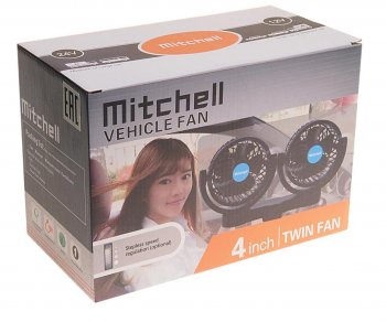 1 329 р. Вентилятор в салон 24V двойной на платформе оранжевый MITCHELL MITCHELL hx-t308e dc24v orange  с доставкой в г. Кемерово. Увеличить фотографию 3