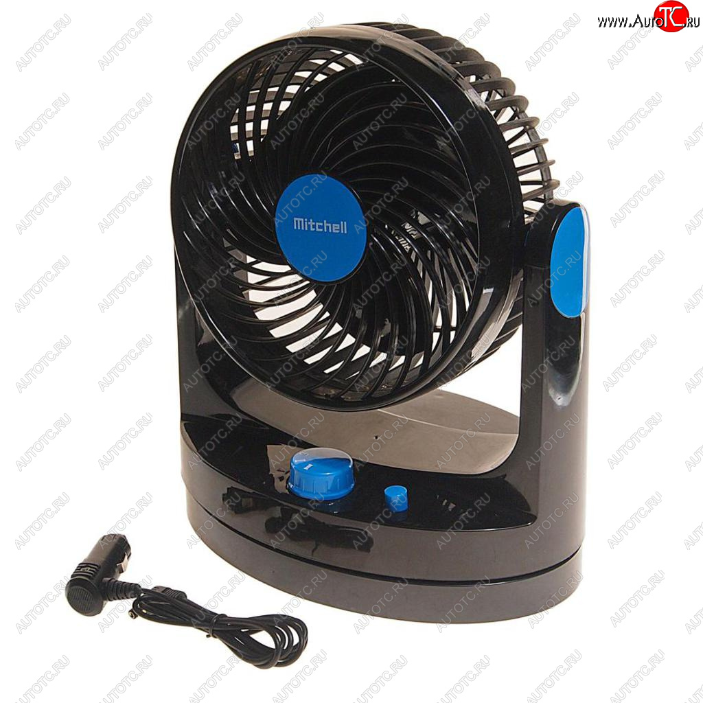 2 079 р. Вентилятор в салон 12V на платформе рег.скорость синий MITCHELL MITCHELL hx-t507 dc12v blue  с доставкой в г. Кемерово