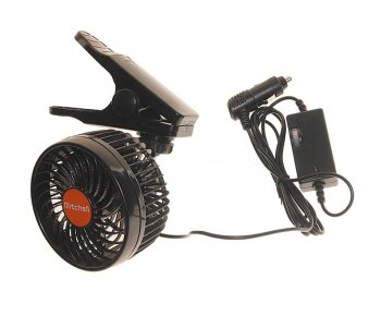 1 329 р. Вентилятор в салон 24V на прищепке оранжевый MITCHELL MITCHELL hx-t602e dc24v orange  с доставкой в г. Кемерово. Увеличить фотографию 1