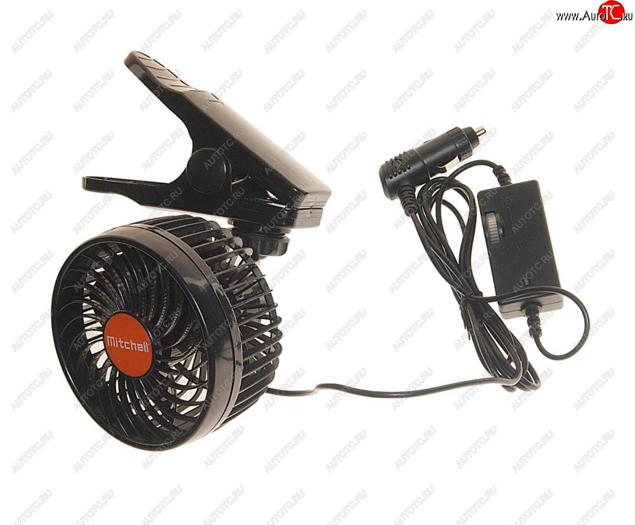1 329 р. Вентилятор в салон 24V на прищепке оранжевый MITCHELL MITCHELL hx-t602e dc24v orange  с доставкой в г. Кемерово