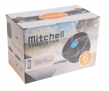 1 669 р. Вентилятор в салон 12V на прищепке синий MITCHELL MITCHELL hx-t603e dc12v blue  с доставкой в г. Кемерово. Увеличить фотографию 3